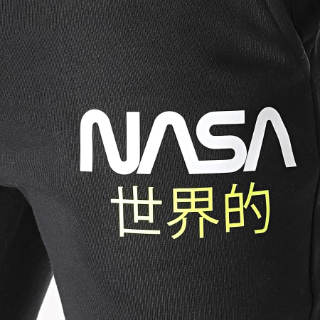 NASA - Short Jogging Japan Noir Jaune Fluo
