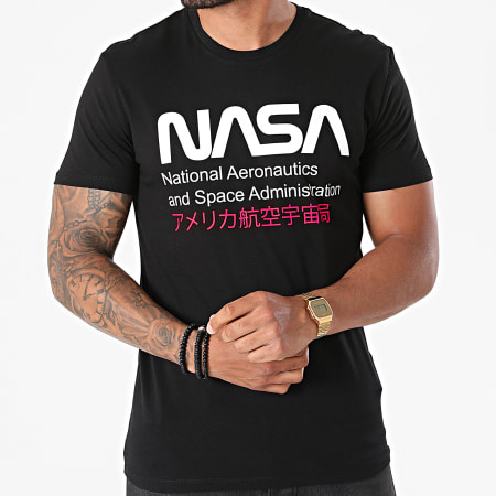 NASA - Admin 2 Camiseta Negro Rosa Fluo
