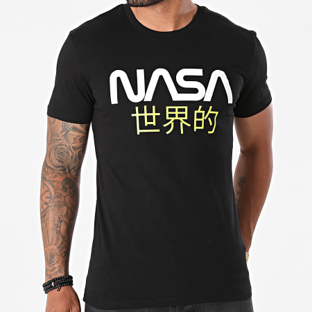 NASA - Maglietta Giappone Nero Giallo Fluo