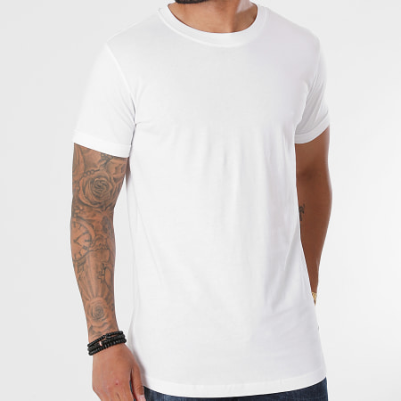 Urban Classics - Tee Shirt Oversize Short Shaped Turn Up Blanc