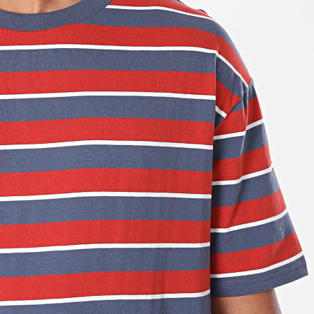 Urban Classics - Tee Shirt A Rayures Yarn Dyed Oversized Board Stripe TB3691 Rouge Bleu