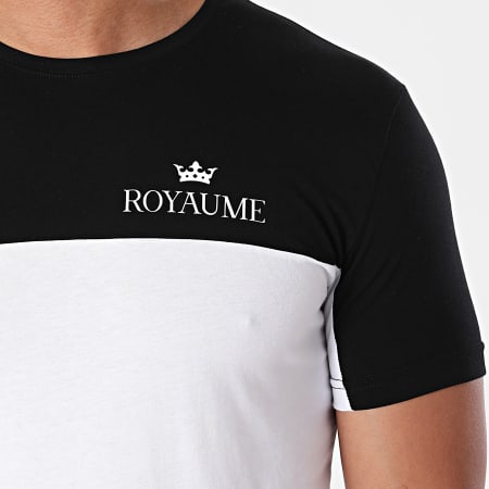 Alrima - Camicia Tee Oversize Bicolore Royaume Blanc Noir