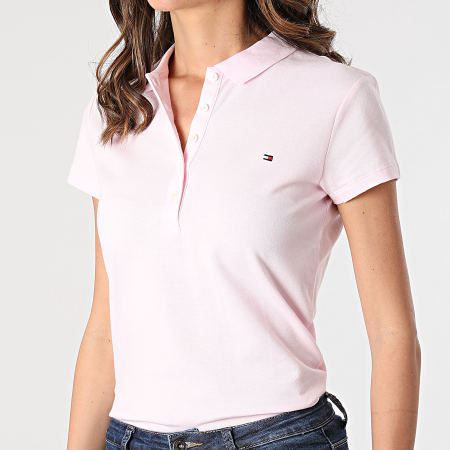 Tommy Hilfiger - Polo Manches Courtes Femme Heritage 6661 Rose