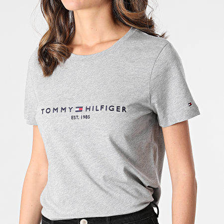 Tommy Hilfiger - Tee Shirt Femme Heritage 1999 Gris Chiné