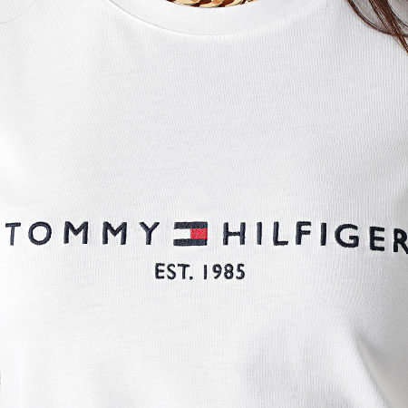 Tommy Hilfiger - Camiseta blanca Heritage 1999 para mujer