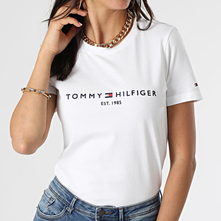 Tommy Hilfiger - Tee Shirt Femme Heritage 1999 Blanc