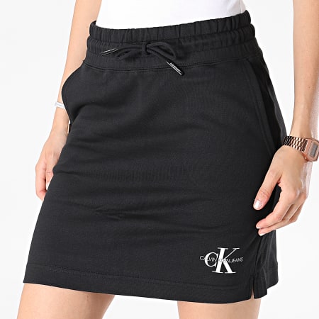 Calvin Klein - Jupe Femme Monogram Heavyweight Knit 7173 Noir