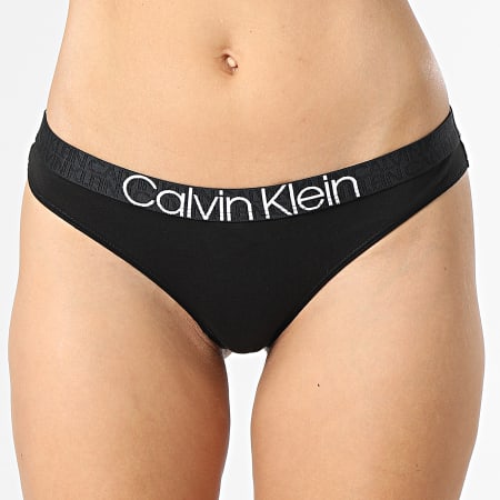 Calvin Klein - String Femme QF6579E Noir