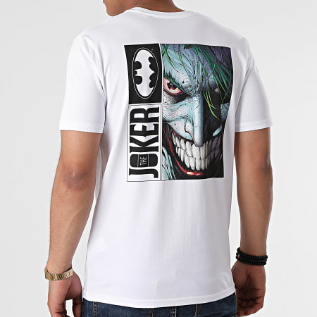 DC Comics - Tee Shirt Joker Back Blanc