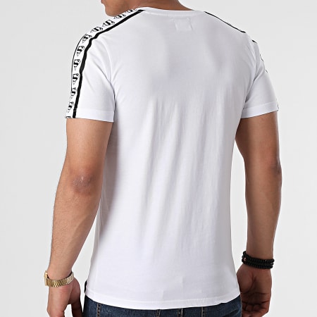 DC Comics - Tee Shirt Stripe Big Logo Blanc