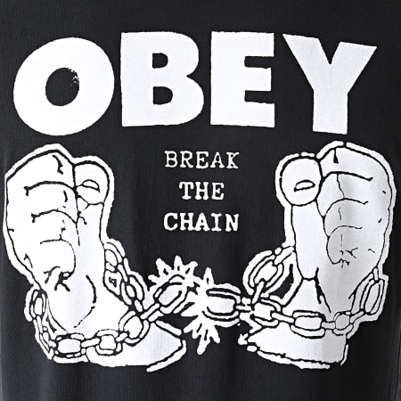 Obey - Tee Shirt Break The Chain Noir