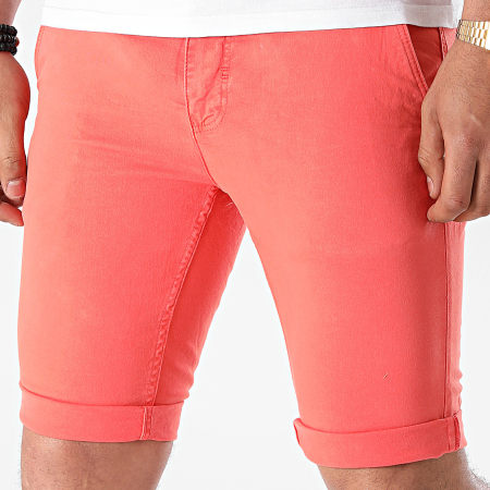 Paname Brothers - Pantalones cortos chinos ajustados Bary Coral