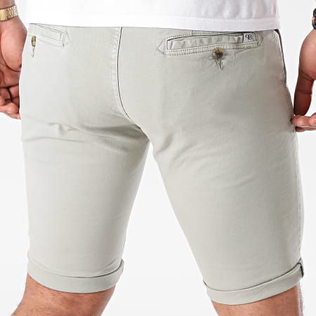 Paname Brothers - Short Chino Skinny Bary Gris Clair