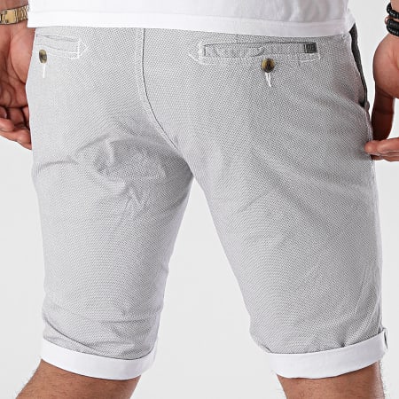 Paname Brothers - Short Chino Bounty 2 Blanc Gris