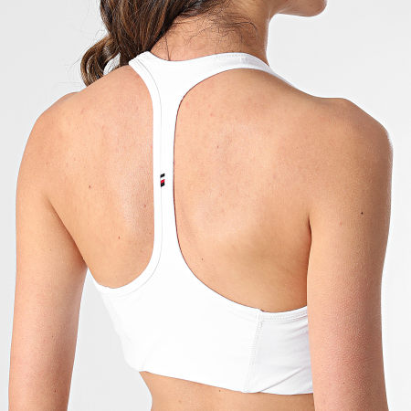 Tommy Sport - Brassière Femme Mid Intensity Graphic 0973 Blanc