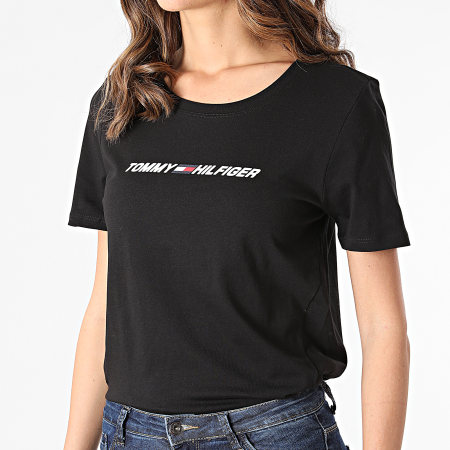 Tommy Hilfiger - Tee Shirt Femme Regular Graphic C-nk 1016 Noir