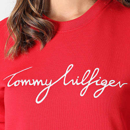 Tommy Hilfiger - Sweat Crewneck Femme Regular Graphic C-nk 0659 Rouge