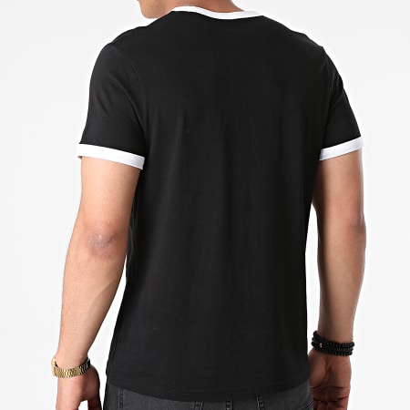 Anthill - Tee Shirt Ringer Chest Logo Noir Blanc