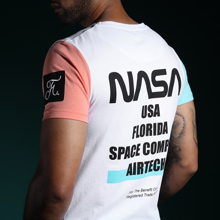 Final Club - Camiseta Nasa Space Edición Limitada Pastel 707 Blanca