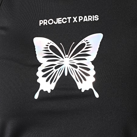 Project X Paris - Débardeur Crop Femme F211098 Noir