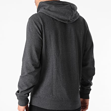 Tommy Jeans - Sweat Capuche Gel Straight Logo 0703 Gris Anthracite Chiné