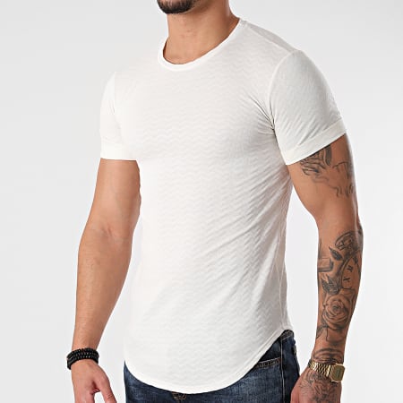 Uniplay - Tee Shirt Oversize UY642 Blanc Cassé