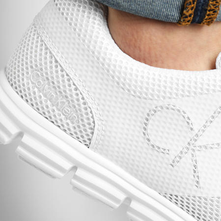 Calvin Klein - Zapatillas Runner Zapatillas Lace Up 0086 Full Bright White