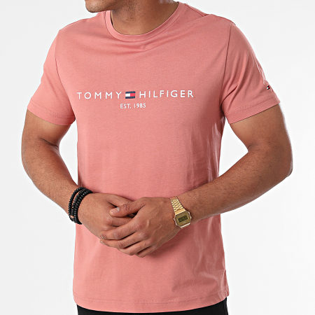 Tommy Hilfiger - Tee Shirt Tommy Logo 1797 Rose