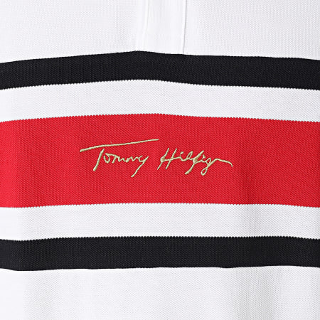 Tommy Hilfiger - Polo Manches Courtes Global Signature 9229 Ecru