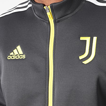 adidas - Veste Zippée A Bandes Juventus GR2916 Gris Jaune