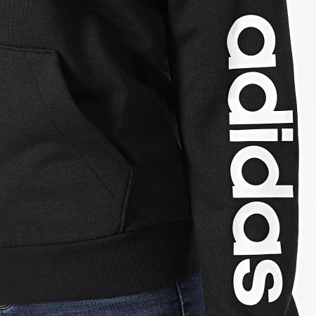 Adidas Sportswear - Sweat Zippé Capuche Femme Lin FT GL0791 Noir