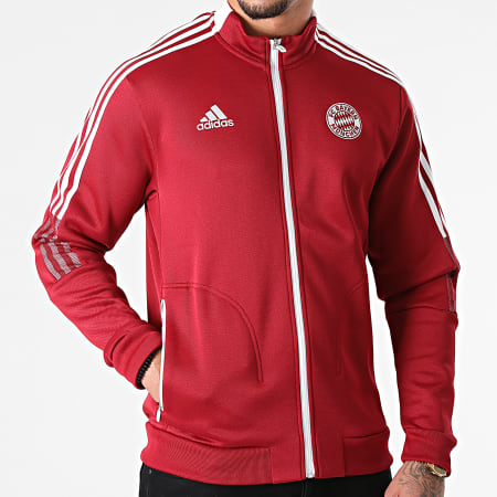 Adidas Sportswear - Veste Zippée A Bandes FC Bayern GR0676 Bordeaux