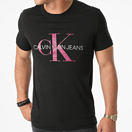 Calvin Klein - Tee Shirt Seasonal Monogram 7065 Noir