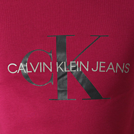 Calvin Klein - Tee Shirt Seasonal Monogram 7065 Bordeaux