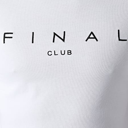 Final Club - Tee Shirt A Bandes Logo Premium Fit 532 Blanc