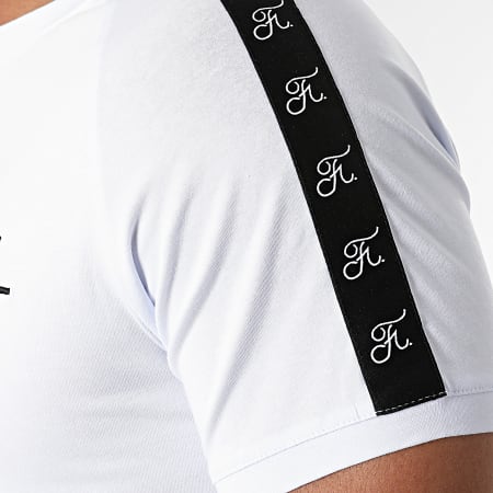 Final Club - Tee Shirt A Bandes Logo Premium Fit 532 Blanc