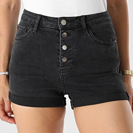 Girls Outfit - Short Jean Femme JD311DN Gris Anthracite