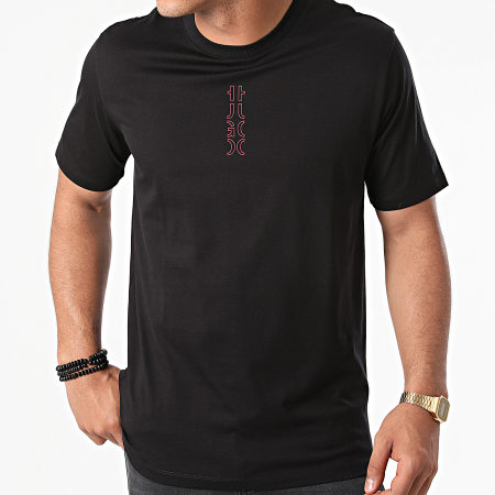 HUGO - Tee Shirt Durned 213 50456797 Noir Rouge