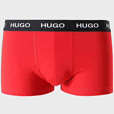 HUGO - Lot De 3 Boxers 50449351 Noir Rouge Bleu