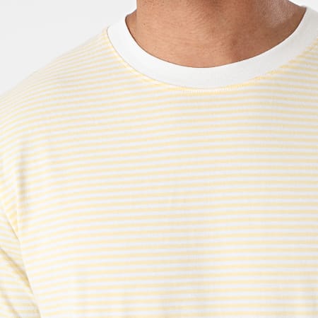 Selected - Camiseta de rayas Colton Crudo Amarillo