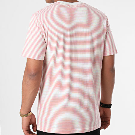 Selected - Colton Camiseta Rayas Crudo Rosa