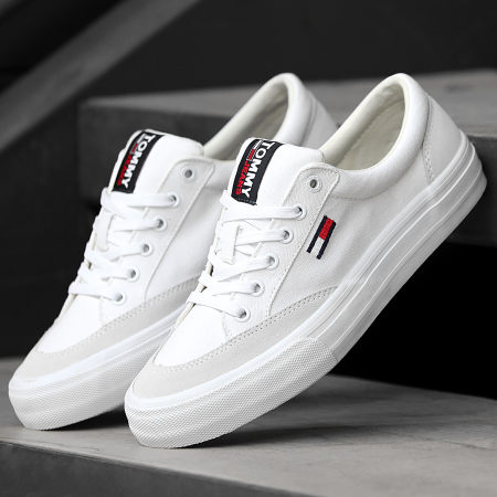 Tommy Jeans - Baskets Skate Core Vulcan 0800 White