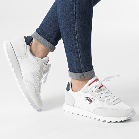 Tommy Jeans - Baskets Femme Casual Runner 1419 Red White Blue