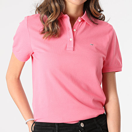 Tommy Jeans - Polo Manches Courtes Femme Slim 9199 Rose