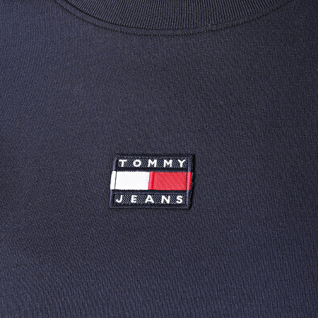 Tommy Jeans - Camiseta mujer Tommy Center Badge 0404 Azul Marino