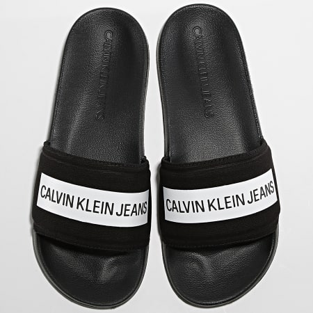 Calvin Klein - Claquettes Slide Tape Institutional 0257 Black