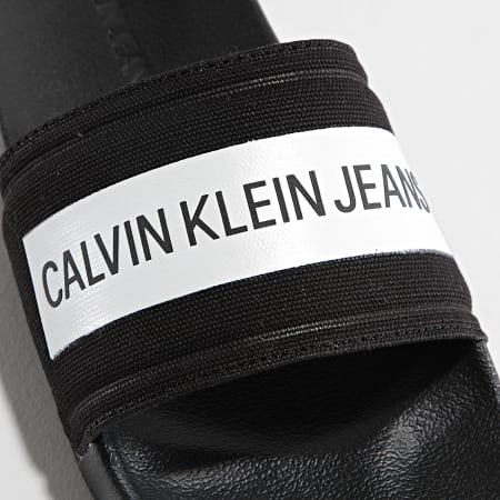 Calvin Klein - Claquettes Femme Slide Tape Institutional 0409 Black