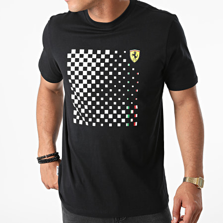 Ferrari - Tee Shirt Checkered Graphic 130101010 Noir