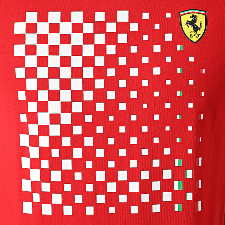 Ferrari - Tee Shirt Checkered Graphic 130101010 Rouge
