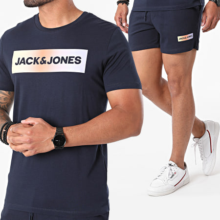 Jack And Jones - Ensemble Short Tee Shirt Brad Bleu Marine